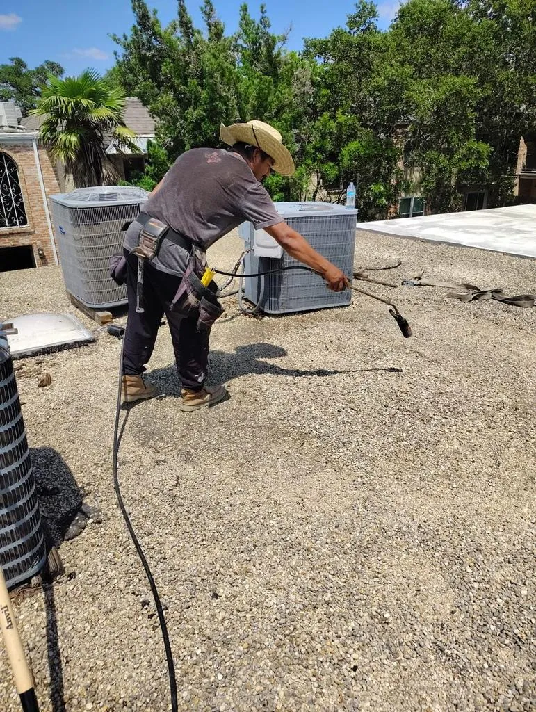 production photo commercial roofing san antonio texas